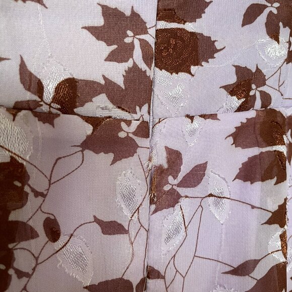 Selfie Leslie Balloon Sleeve/Long Sleeve Mini Dress Floral Print Lilac - Size M - Picture 7 of 7